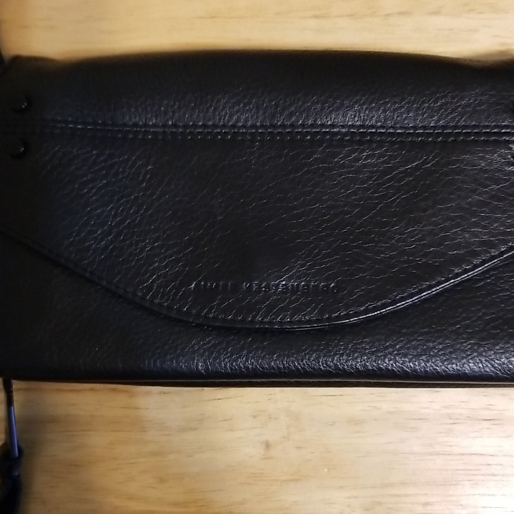 Black Leather Crossbody Bag